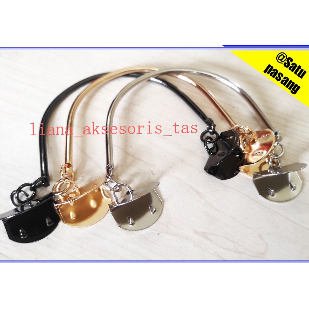 Banting Harga HANDLE TAS BESI JEPIT  1 PASANG  GAGANG TAS BESI IMPOR