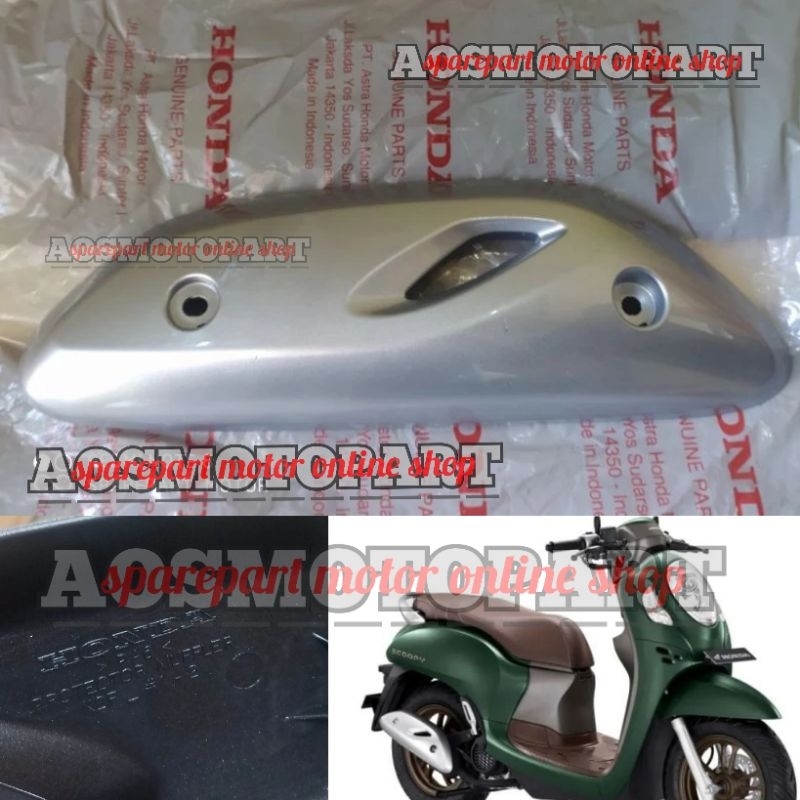 cover pelindung tutup knalpot Scoopy new K2F Scoopy new prestige ORI Scoopy new 2020 2021 2022 2023