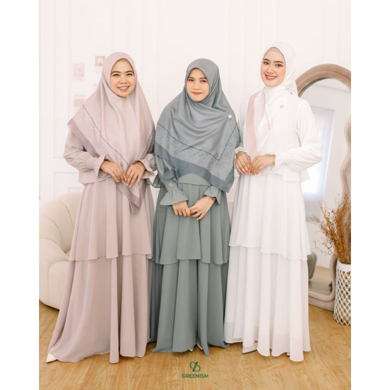 SYIFANA DRESS BY GREENISM/SYFANA DRESS GREENISM/DRESS GREENISM/GAMIS BUSUI/GAMIS GREENISM