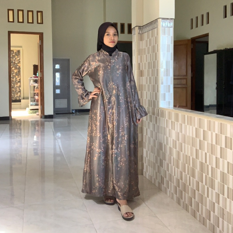 Gamis Satin Motif
