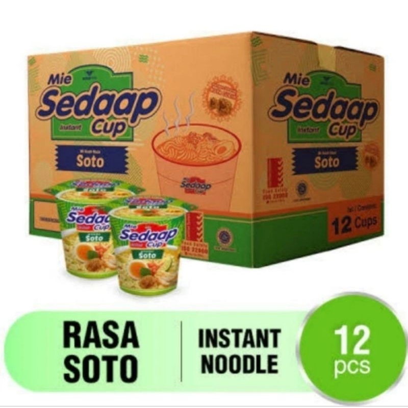 

Mie Sedaap Cup Rasa Soto ( satu dus isi 12 cup )