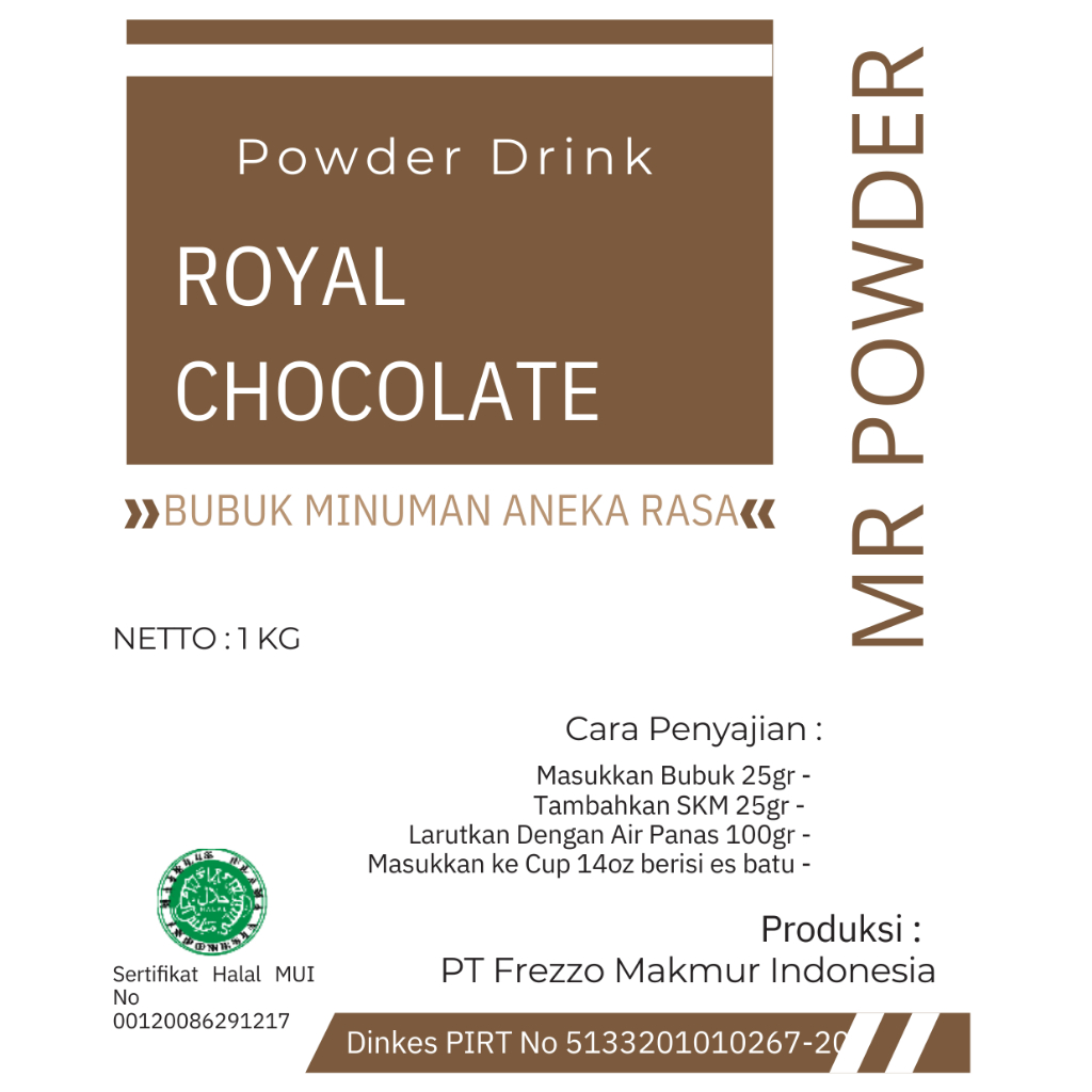 

1 KG MR POWDER RASA ROYAL CHOCOLATE | BUBUK MINUMAN RASA ROYAL CHOCOLATE | POWDER DRINK | BOBA BROWN SUGAR |#ENAK#TERLARIS