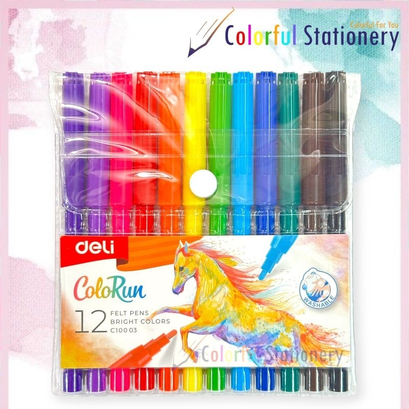 

Spidol Deli 12 Warna C10003