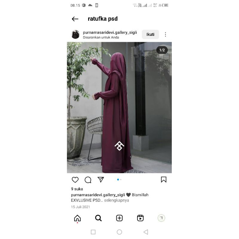 preloved set ratufka Purnamasaridevi