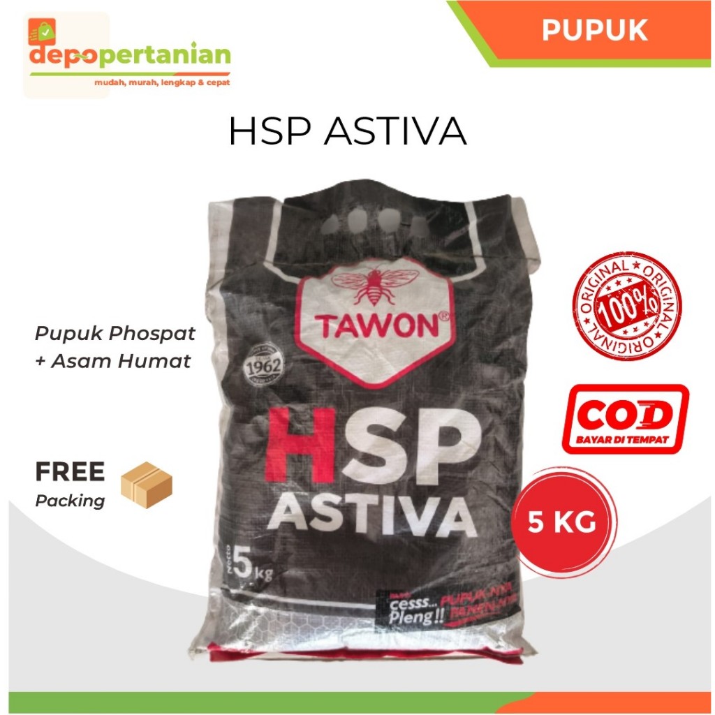 Depo Pertanian - Pupuk HSP Astiva Tawon 5 kg Phospat Asam Humat