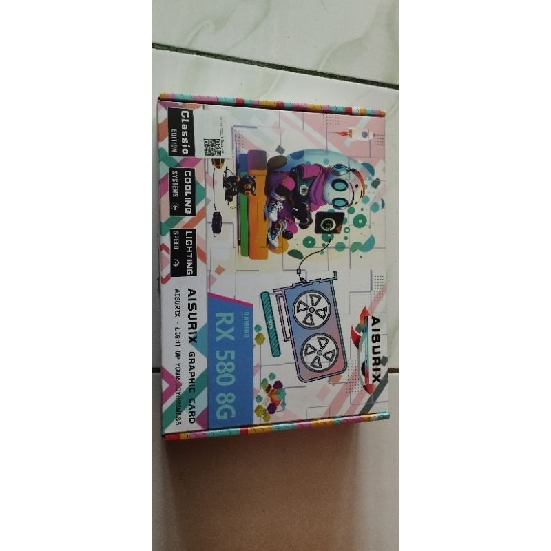 Aisurix VGA Card RX580 RAINBOW RGB 8GB DDR 5 256bit NEW