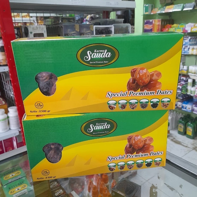 

PROMO MURAH 2 BOK KURMA SAUDA 500 Gram KHALAS UKURAN 500 gram