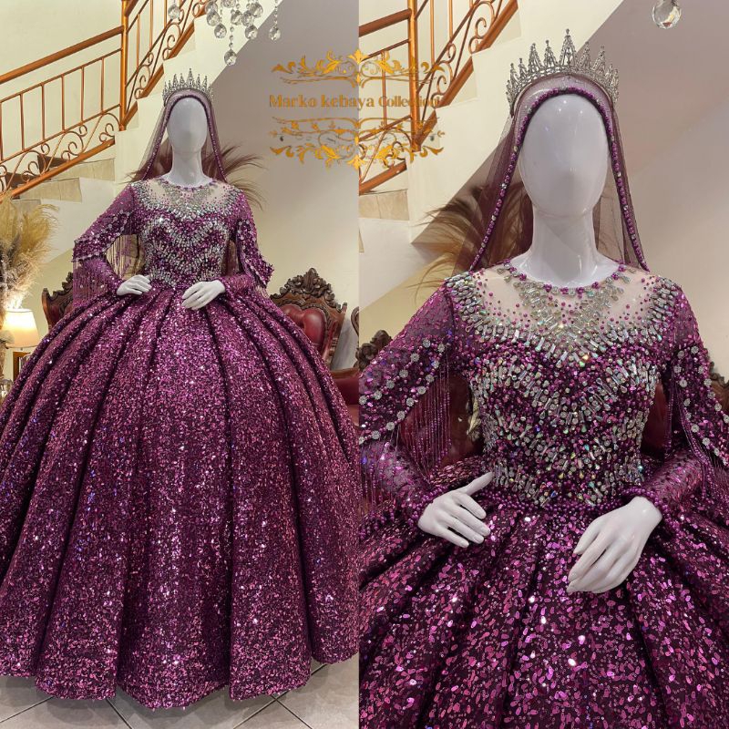 Gaun pengantin Premium | Gaun Pengantin mewah elegan | Gaun pengantin | Gaun