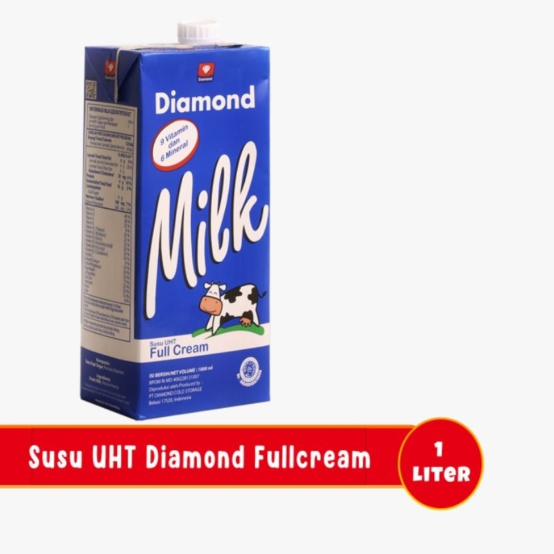 

Susu Diamond Milk UHT 1 liter Per Dus -Diamond Milk UHT