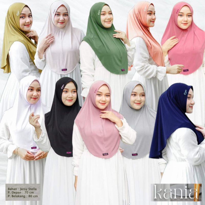 Syiria daily Jersey Kania by qeysa hijab / hijab instan Syiria nonpad Kania / qeysa hijab