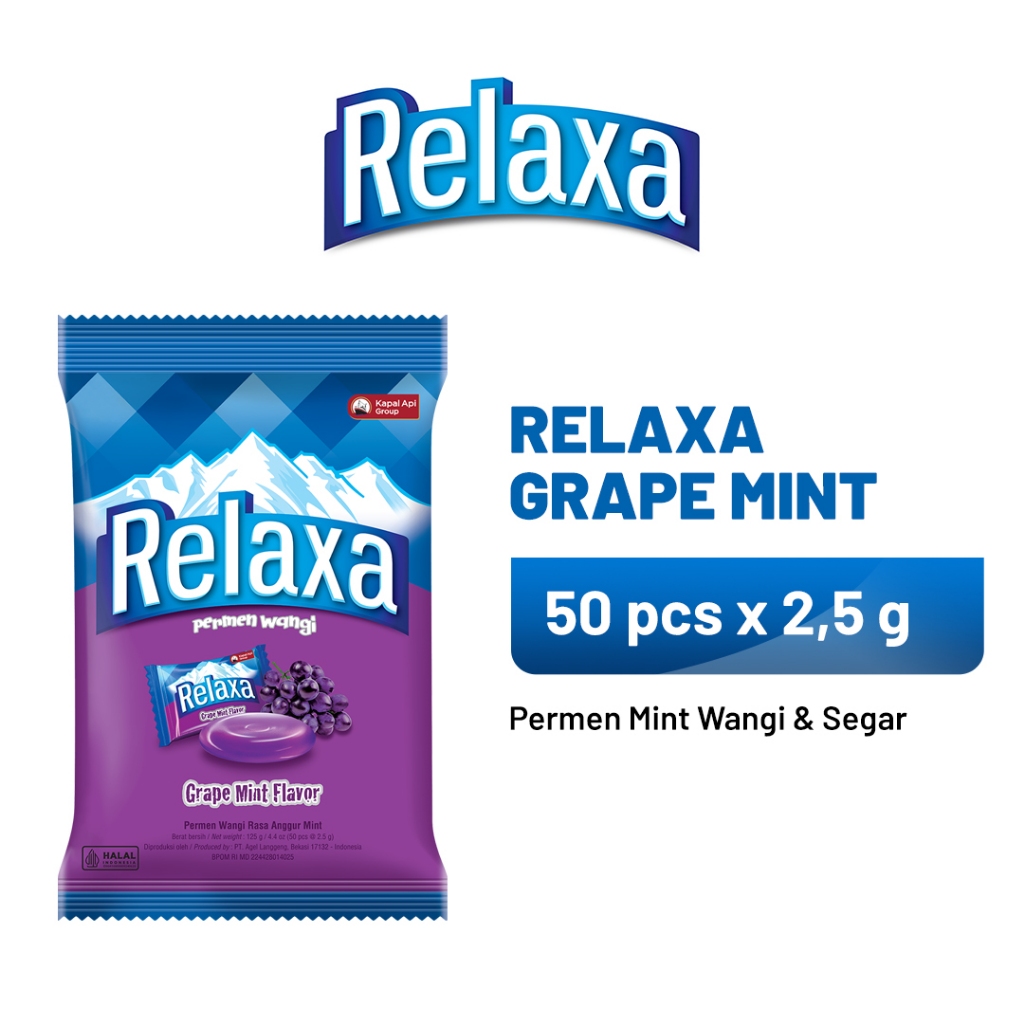 

RELAXA Grape Mint 1 Bag (50 x 2.5 gr)