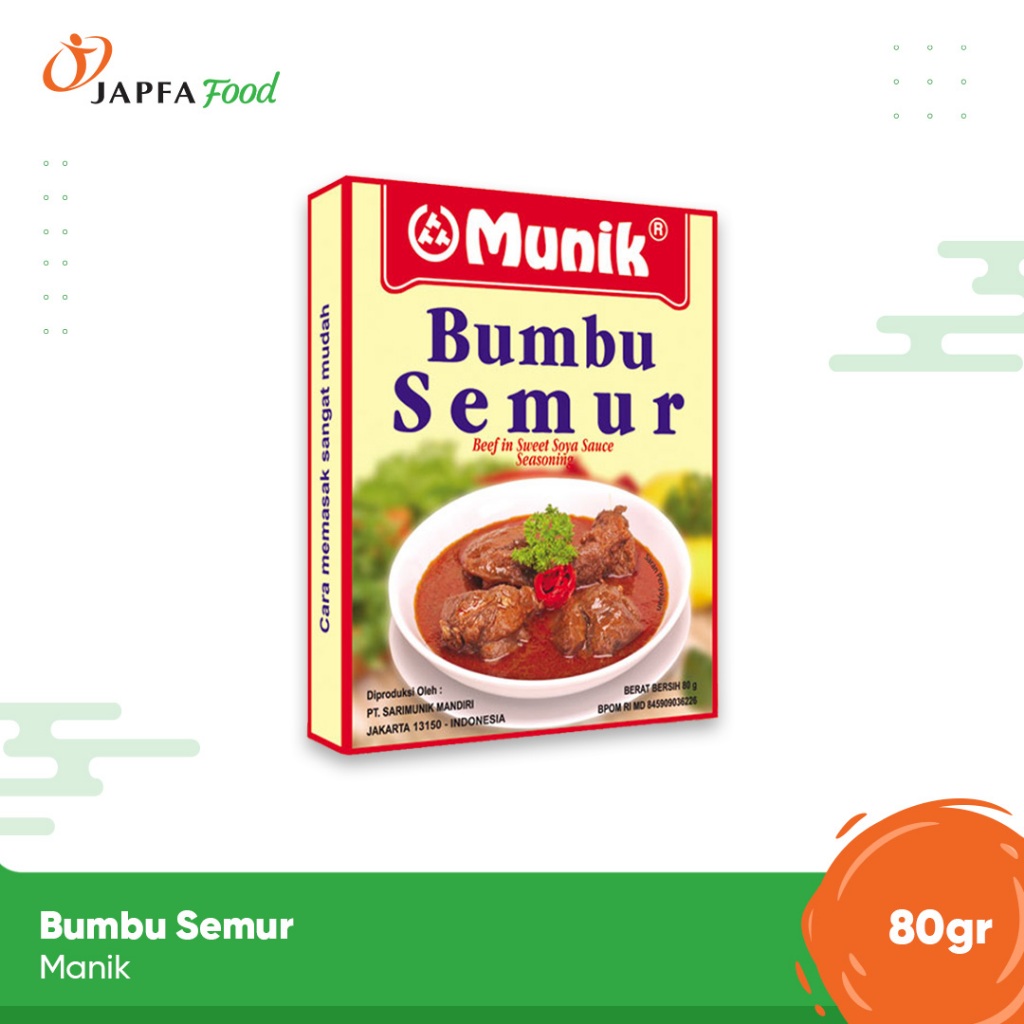 

Munik Bumbu Instant Semur 80gr