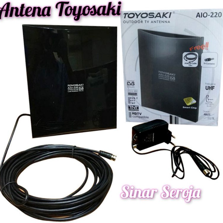 HGH Antena Tv Aio 228 USB Aio 235 Aio 22 Aio 2  Adaptor Toyosaki 989 OutdoorIndoorAntena Tv Bisa Luar Dalam