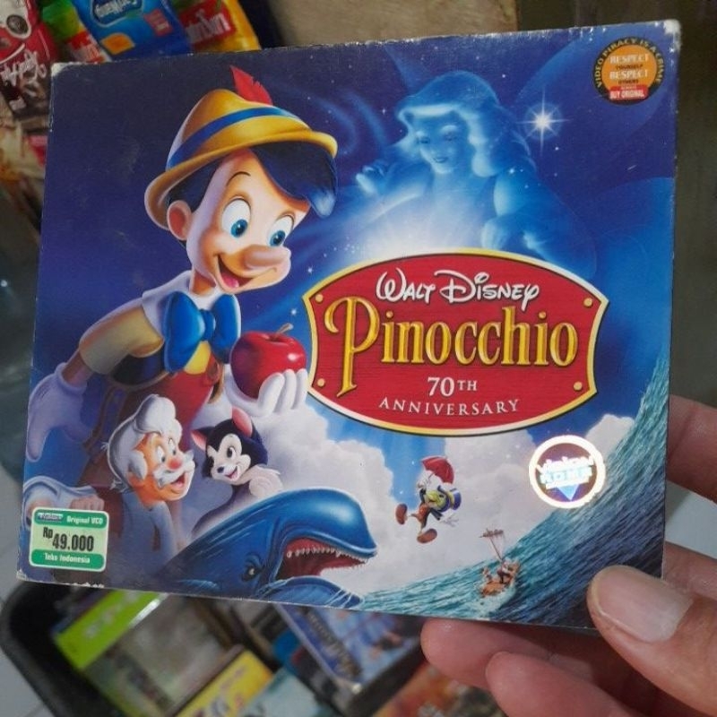 vcd original walt disney pinochio 70th anniversary