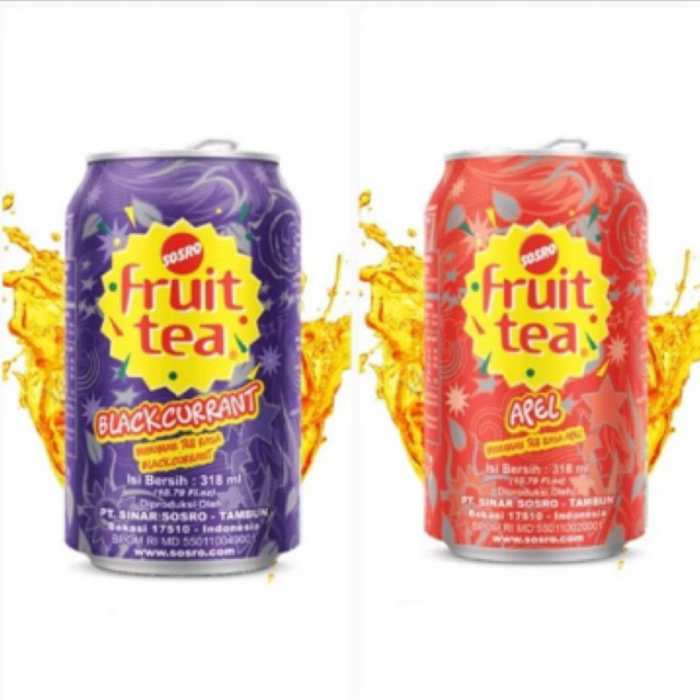 

FRUIT TEA KALENG 318ml/dus rasa apel dan blackcurrant