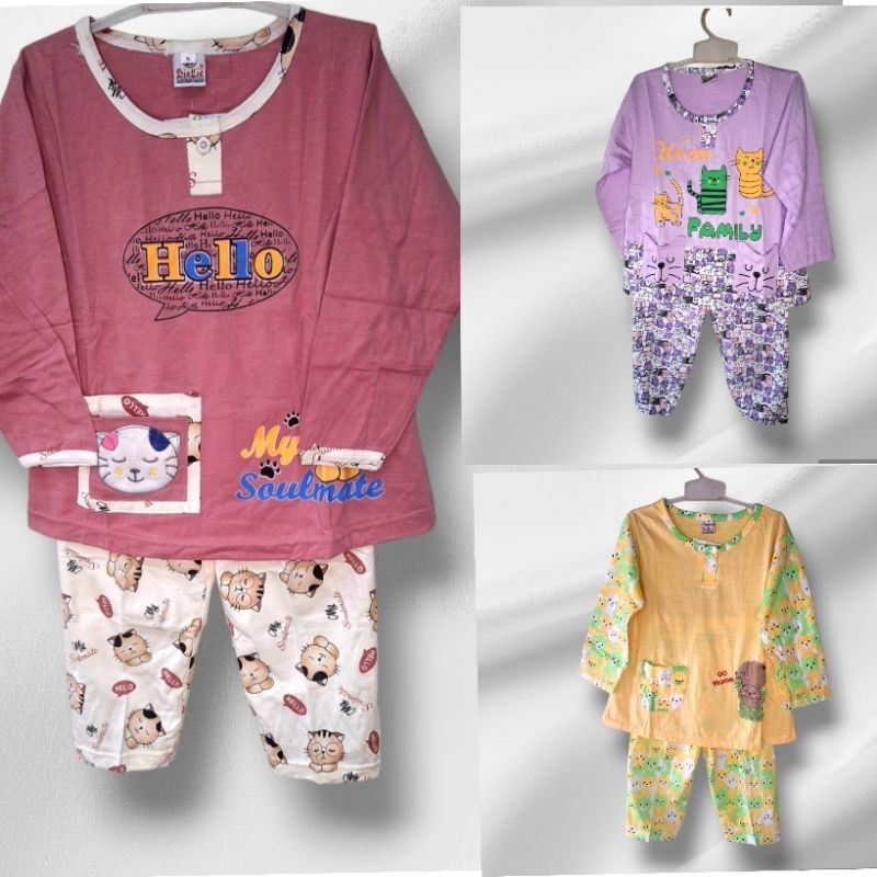 BAJU TIDUR ANAK PP / PIYAMA ANAK / BAJU TIDUR ANAK SIELIE S M L