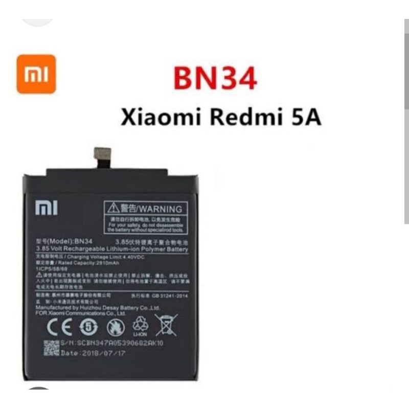 baterai Xiaomi BN34