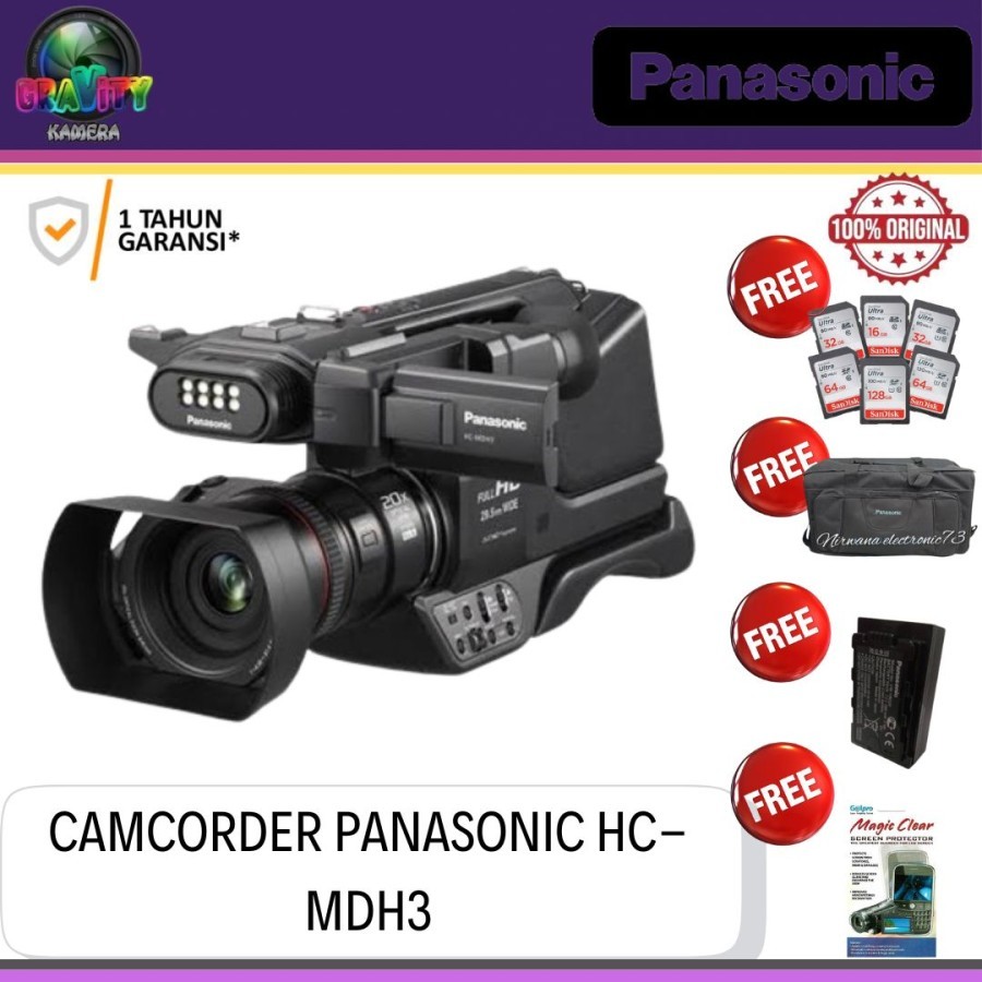 CAMCORDER PANASONIC HC-MDH3 FULL HD / PANASONIC HC-MDH3 / PANASONIC MDH3