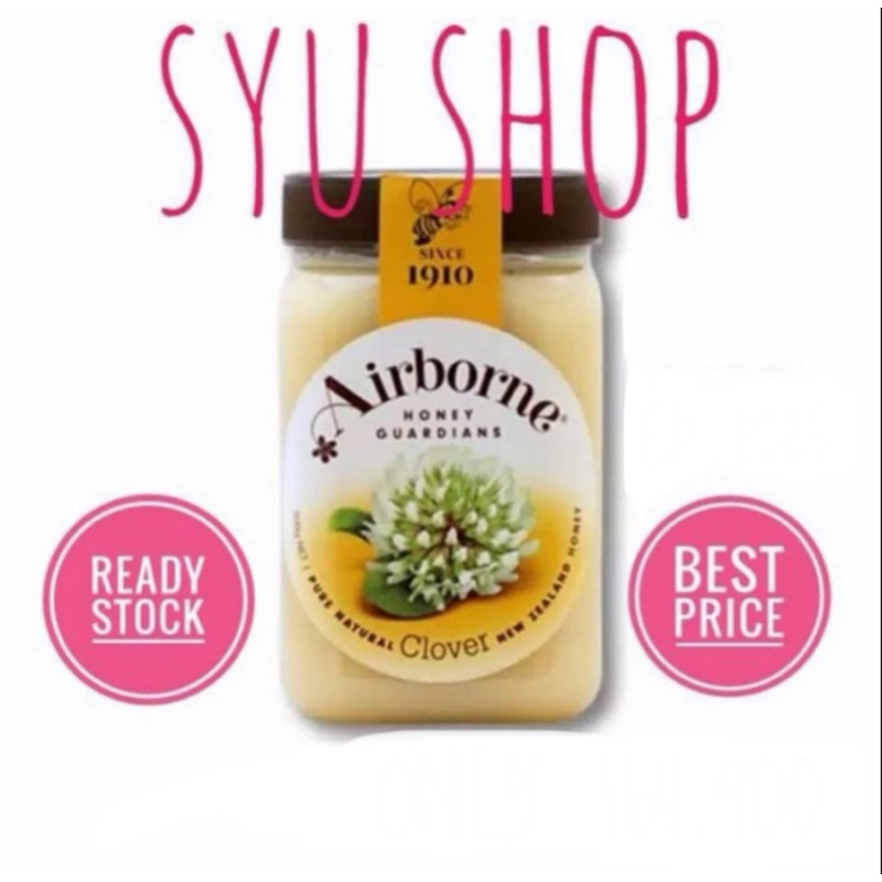 

Airborne 500 gr clover honey madu new zealand