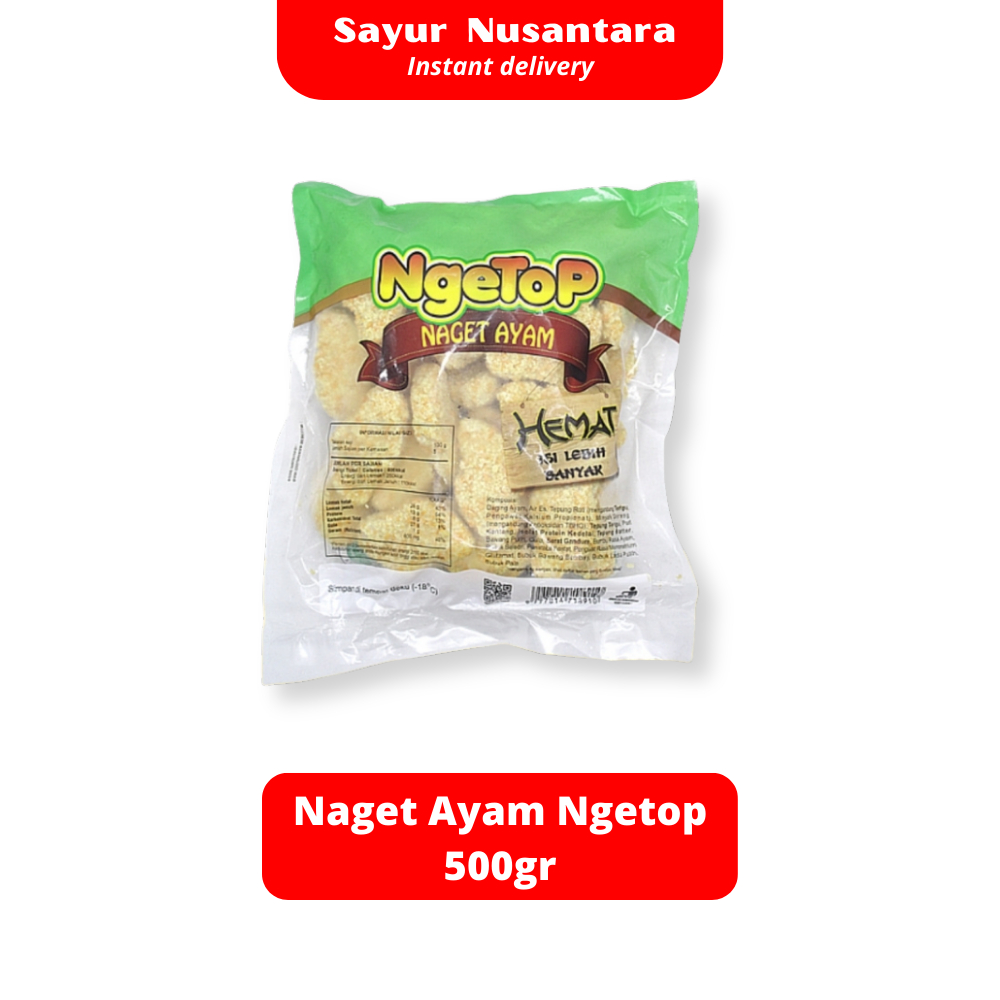 

Naget/Nugget Ayam Ngetop 500g - Sayur Nusantara