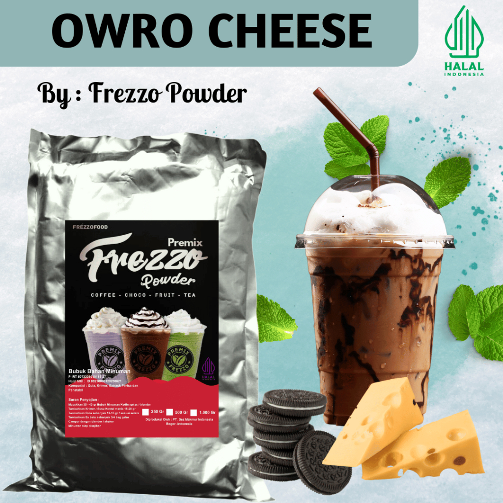 

1 KG FREZZO POWDER RASA CHEESE ORW | ORW CHEESE 1 KG FREZZO POWDER | BUBUK MINUMAN | POWDER DRINK