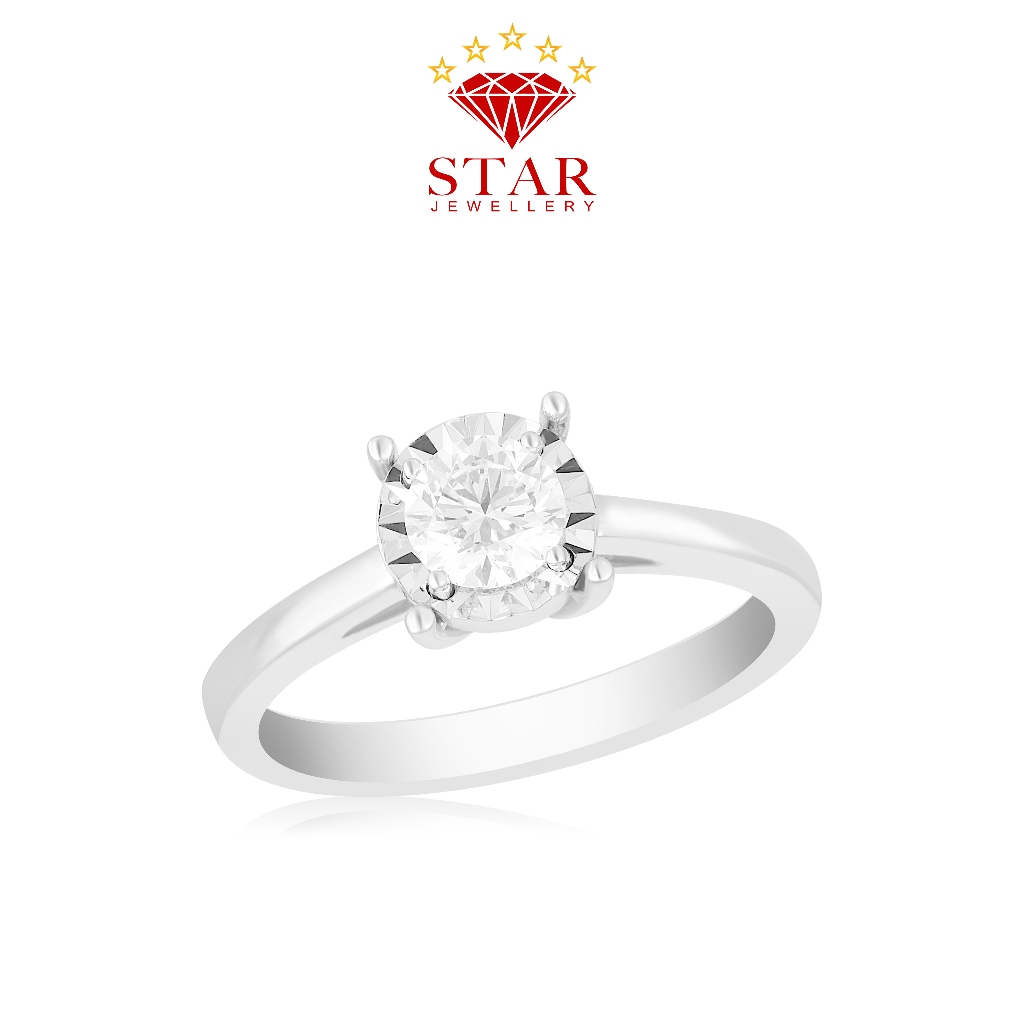 Cincin Berlian Solitaire Sertifikat GIA LPLR760157 - Star Jewellery
