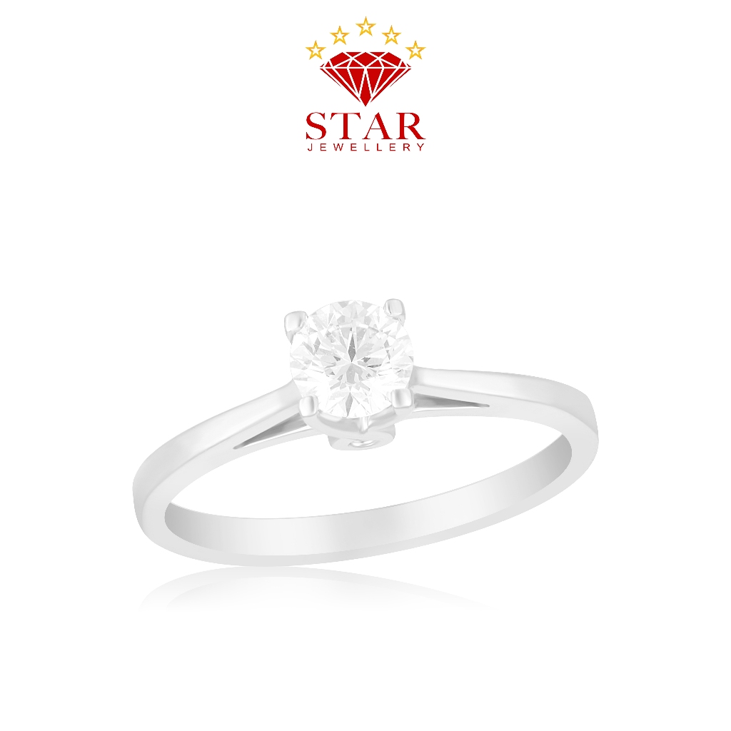 Cincin Berlian Solitaire Sertifikat GIA LPLR747431 - Star Jewellery