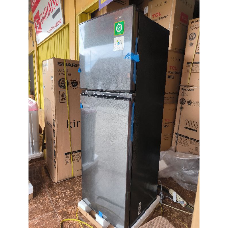 kulkas Sharp 2 pintu 316 mnhs kulkas Sharp 2 pintu jumbo non salju barang baru garansi resmi(khusus 