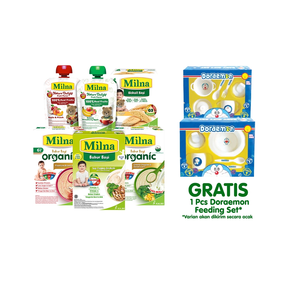 Milna MPASI 6+ Starter Kit - Doraemon