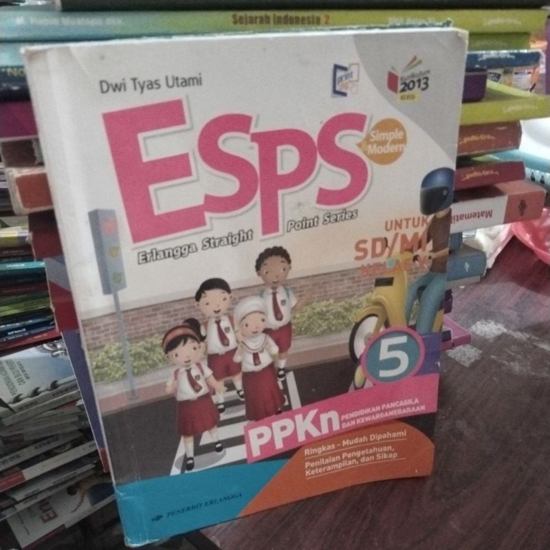 buku esps PPkn SD kelas 5 penerbit Erlangga