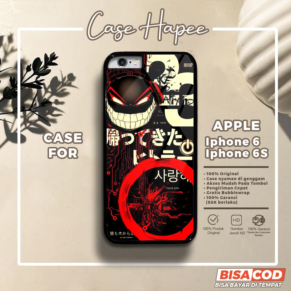 Case Iphone 6 6s Casing Iphone 6 6s [JPNR] Casehapee Case Glossy Case Aesthetic Custom Case Premium 