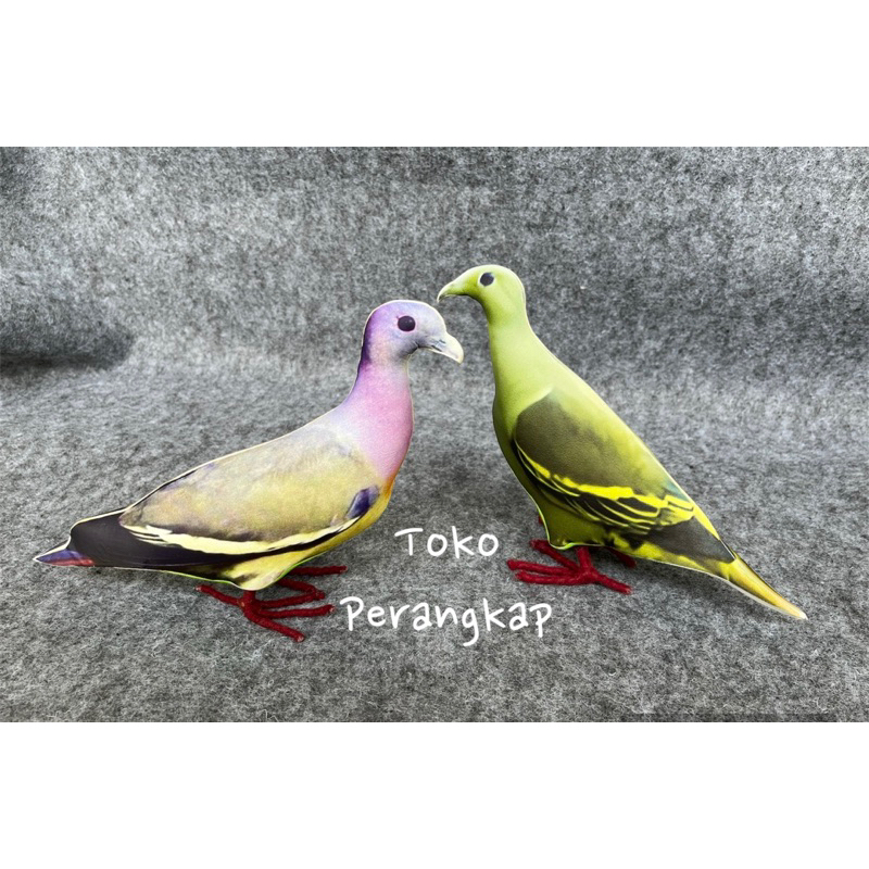 Sepasang Jontrot Pemikat Burung Punai Gading Betina & Punai Hijau Jantan