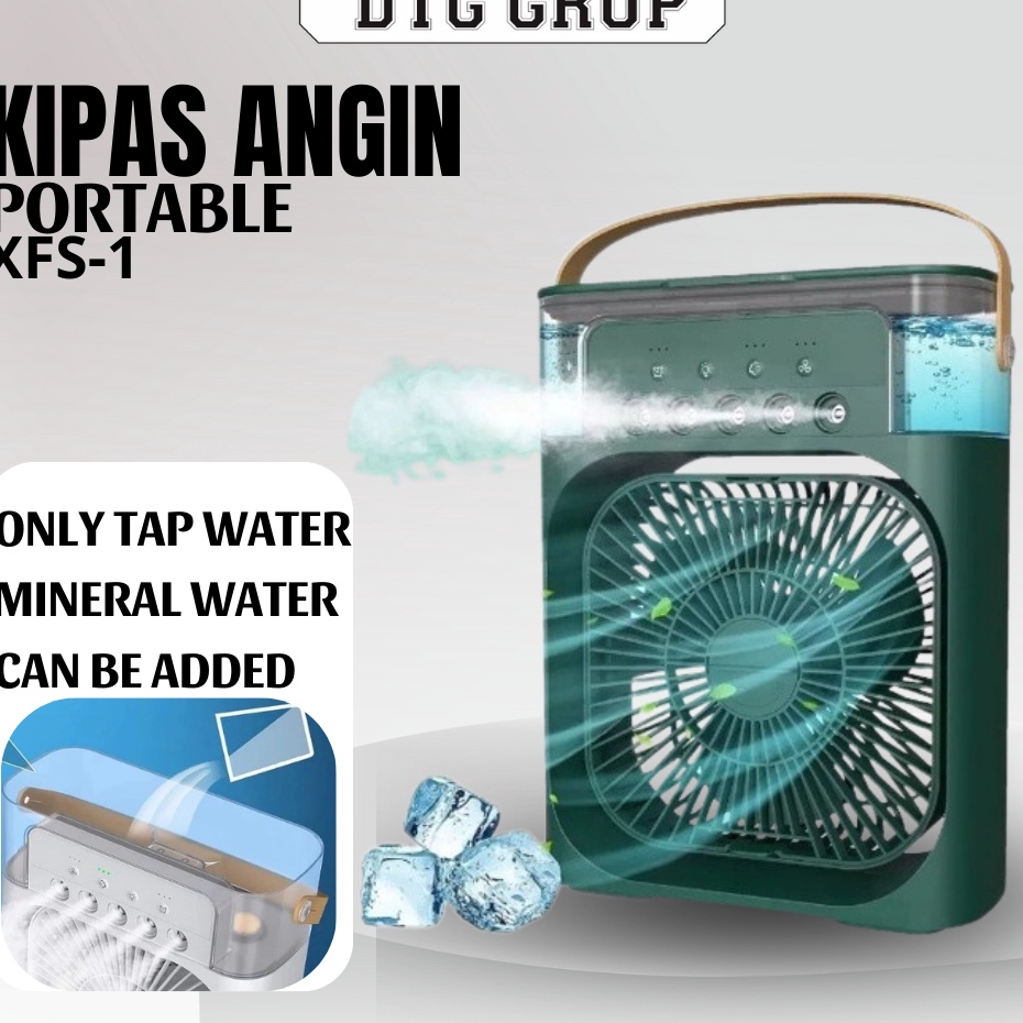 KIPAS PENDINGIN MINI AC PORTABLE AIR COOLER MOBIL DAN RUANGAN  AC Portable Air Cooler AC MiniXFS  Super Sale