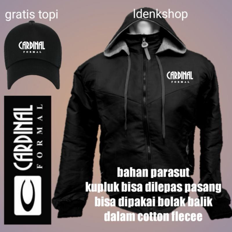 [COD] Jaket parasut  CARDINAL FORMAL - bonus topi