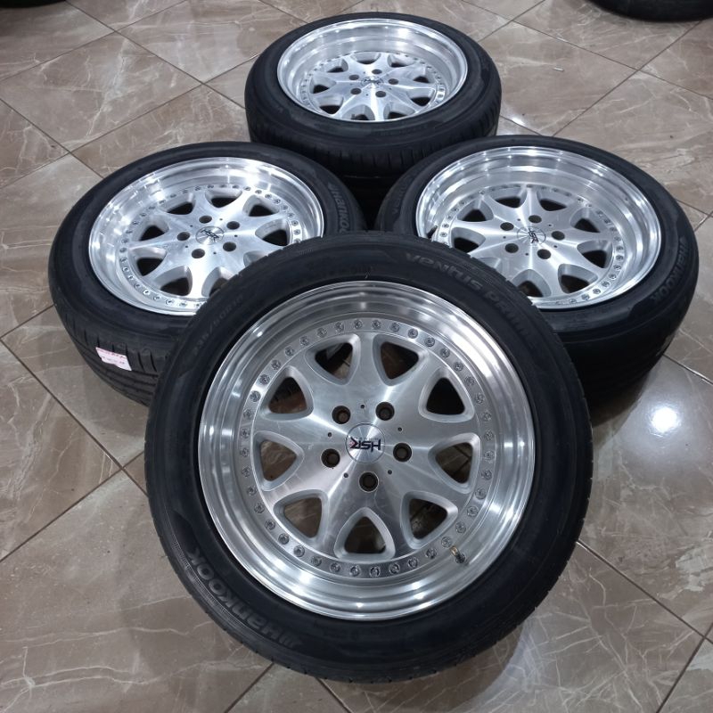 VELG SECOND HSR BAVARIA RING 18 + BAN HANGKOOK | BUAT INNOVA HRV JUKE ALPHARD VELLFIRE DLL
