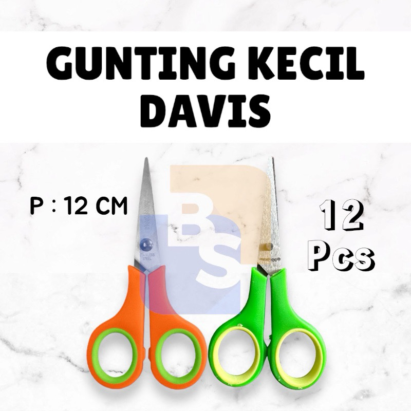 

DAVIS Gunting Kecil UK S/HSS - 12 Pcs