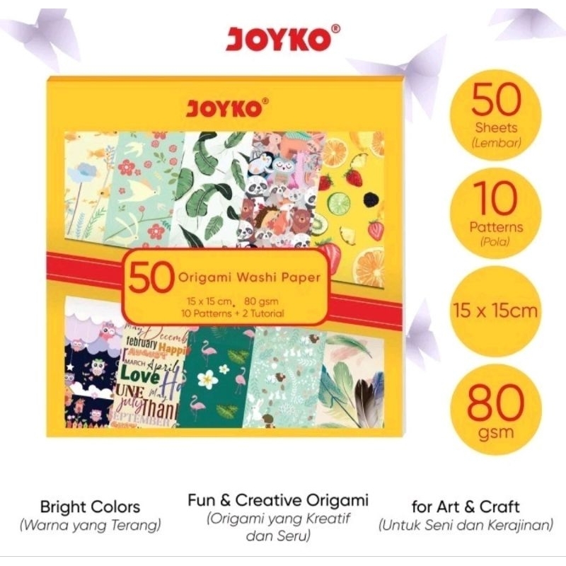 

Origami Paper Kertas Lipat Seni Joyko OGP-303 15 x 15 cm