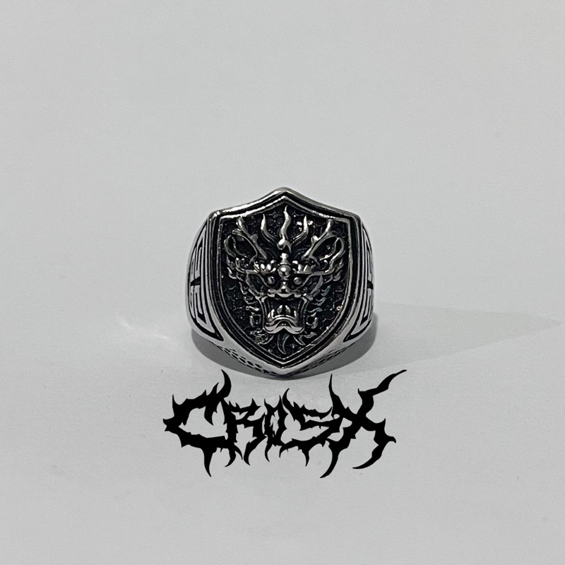 SIKO RING / DRAGON RING CINCIN NAGA / CINCIN TENGKORAK CINCIN HITAM SILVER / CROSS RING KERAJAAN SAL