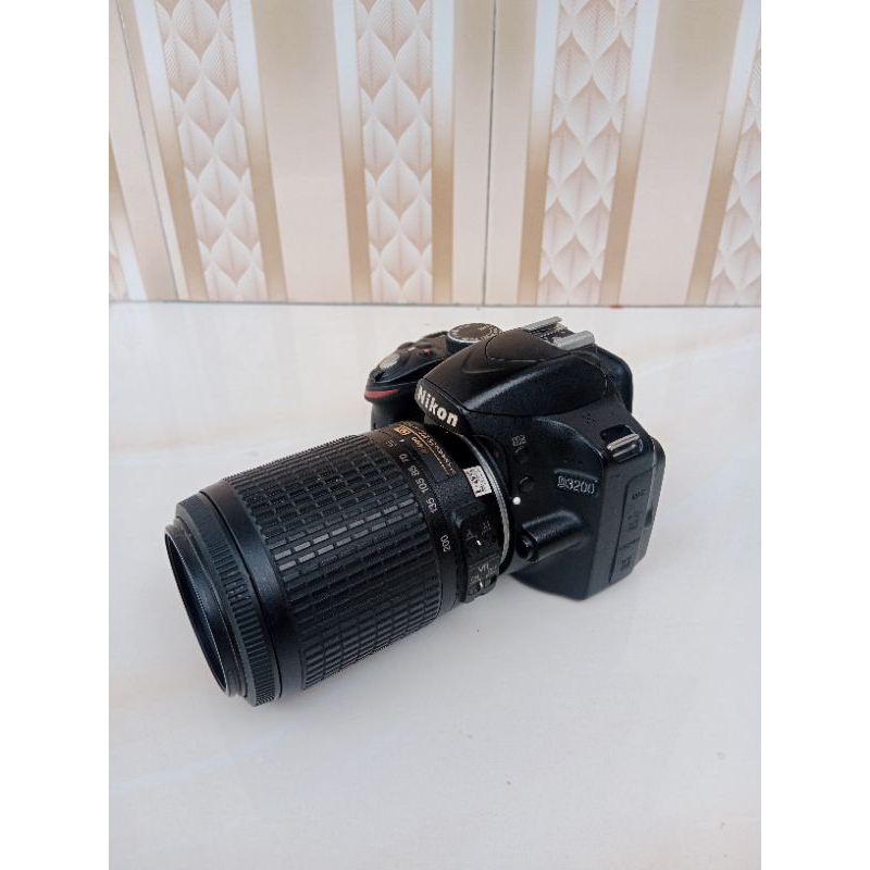 Kamera Nikon D3200 + Lensa Tele 55-200mm MULUS MURAH & BERGARANSI