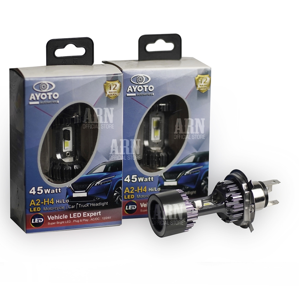 Lampu LED Motor Ayoto H2E H4 Polos