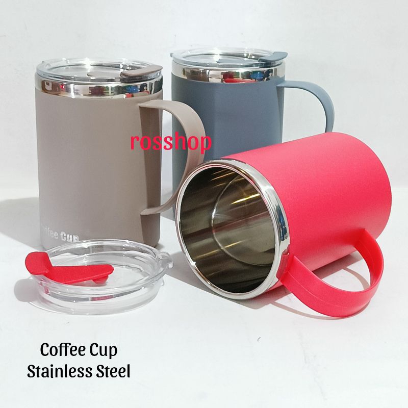 Kopi mug Stainless 500 ml/thermos Coffee Mug Anti Tumpah/Gelas Mug Coffee  Tahan Panas