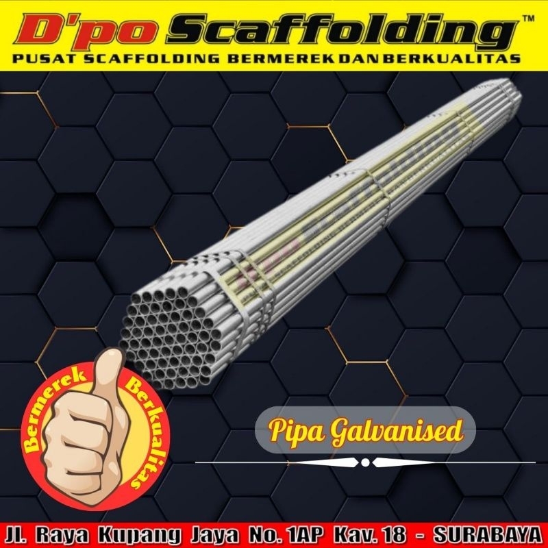 pipa galvanize 6 meter tebal 2,4 mm