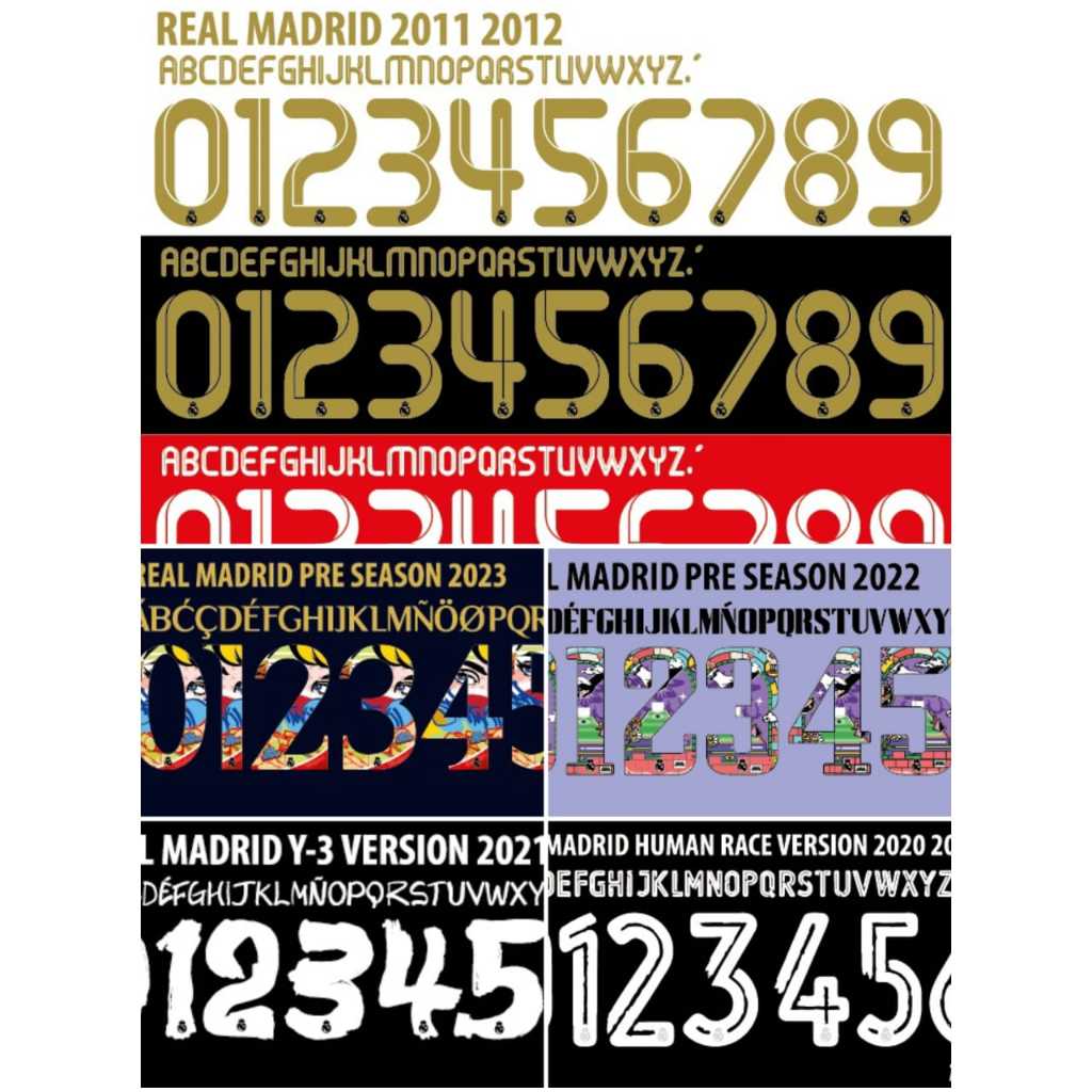 NAMESET REAL MADRID