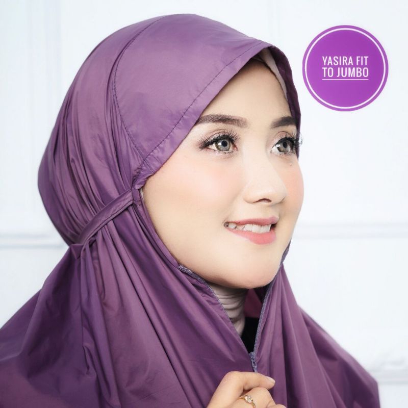 Sujud Holic - Mukena Yasira Dewasa Travel 2in1 FREE Tas Bahan Parasut Premium Korea Series Lavender
