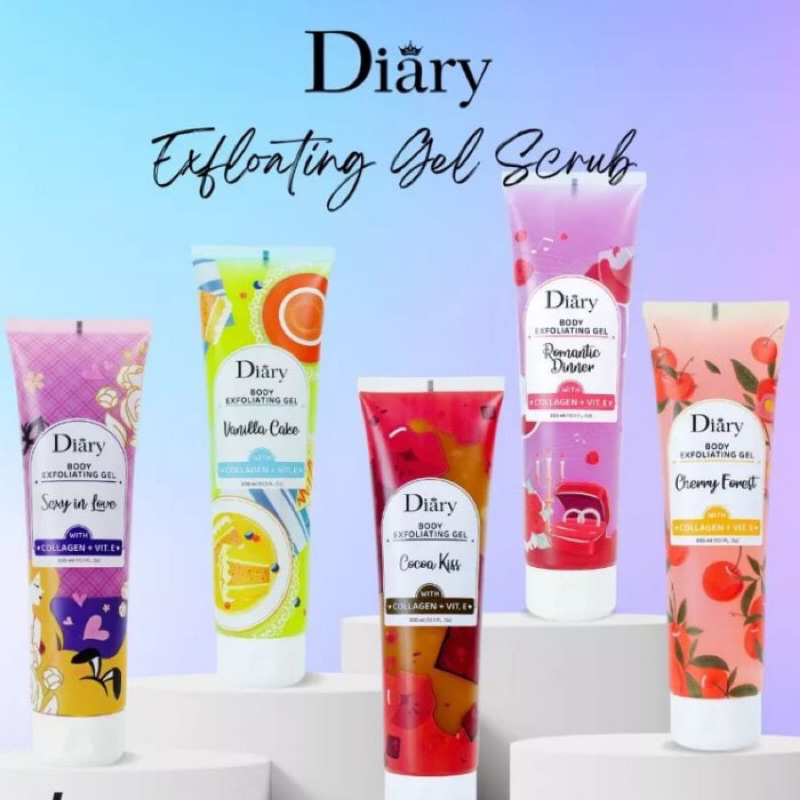 DIARY GEL BODY LOTION SERUM GEL PEMUTIH BADAN