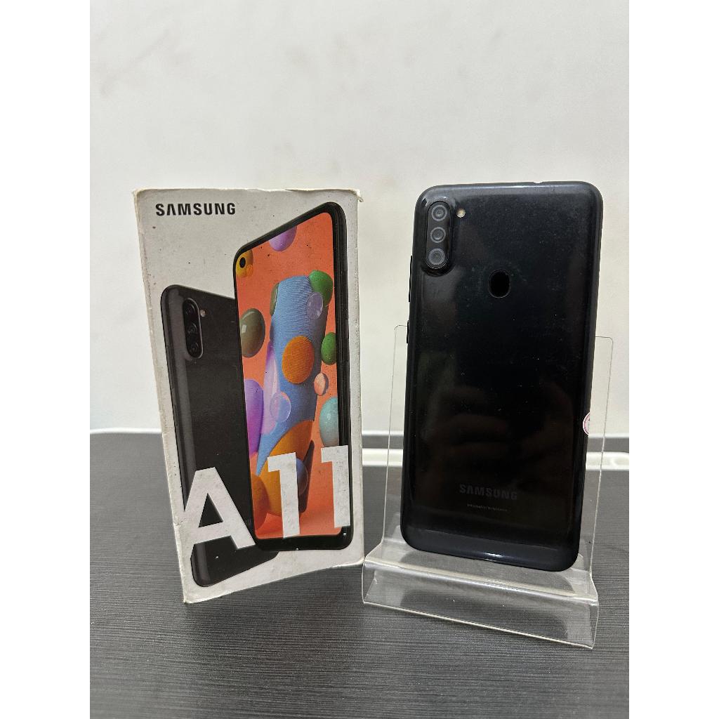 Samsung A11 3/32 FULLSET LENGKAP MULUS SECOND HP BEKAS EX SEIN RESMI
