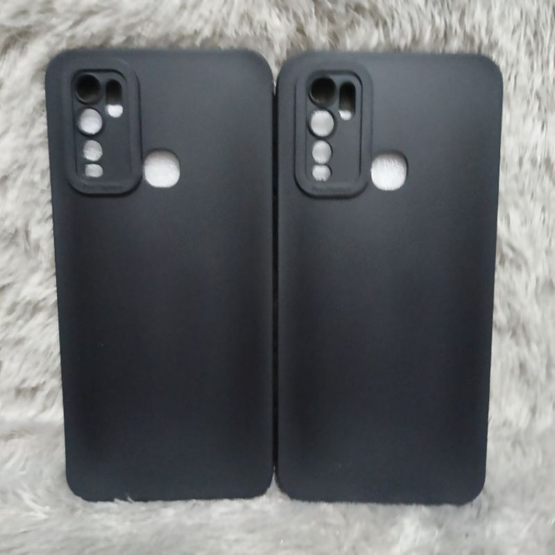 Softcase Casing VIVO Y50 Y50I Y30 Y30I Case silikon hitam Macaron pro Camera bahan ful karet