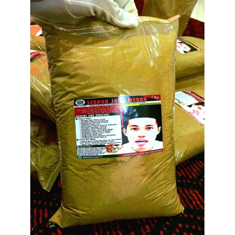 Serbuk Jahe Merah Asli Alami 1Kg