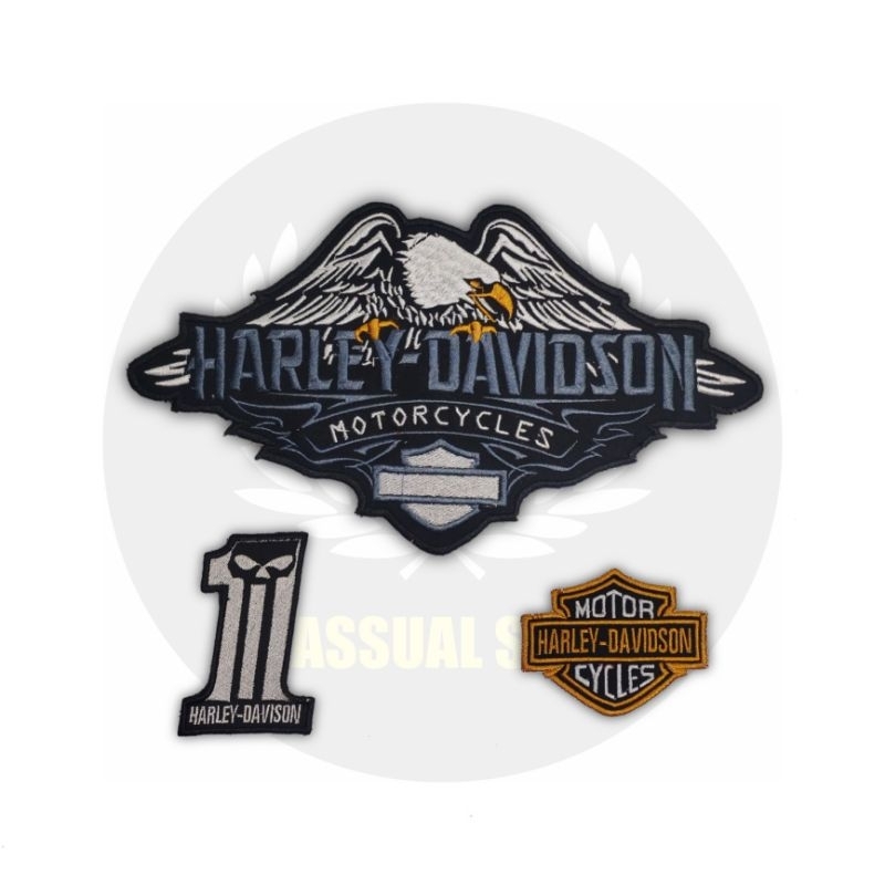 Harley Davidson // patch emblem bordir