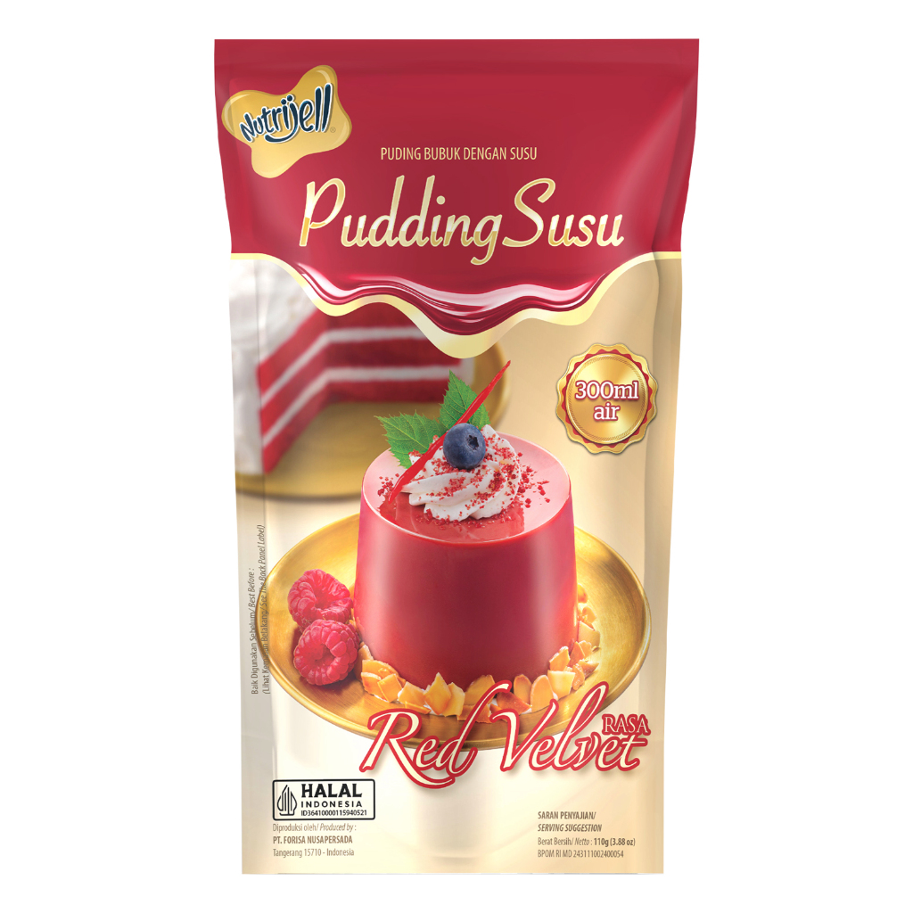 

Pudding Red Velvet Nutrijell Susu Nutri Jell